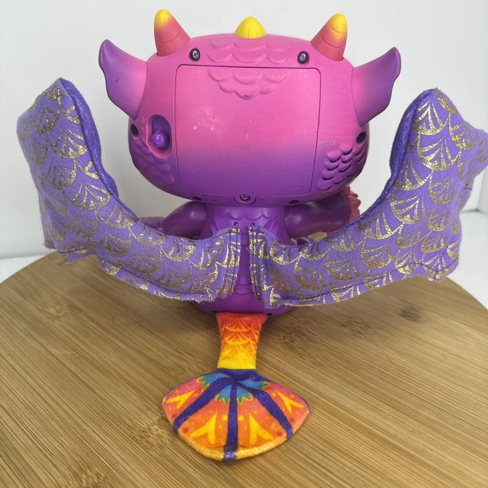 Hasbro FurReal Friends Moodwings Baby Dragon Interactive Pet Purple Tested‎